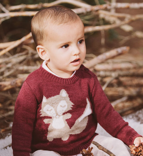 Suéter zorro de la marca de moda infantil Fina Ejerique